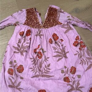 Pink Chicken Dress with beading